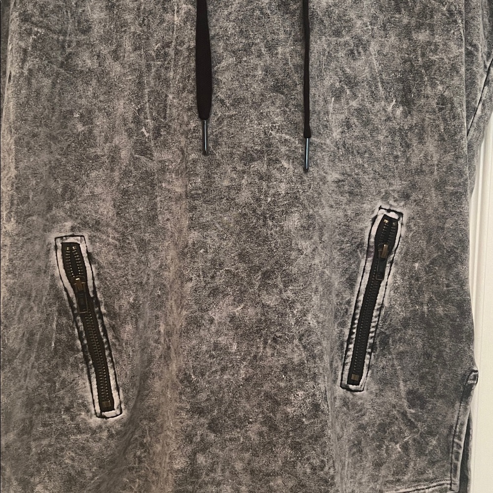 Benjamin Jay Hooded Sweatshirt with faux leather sleeves - Picture 4 of 5